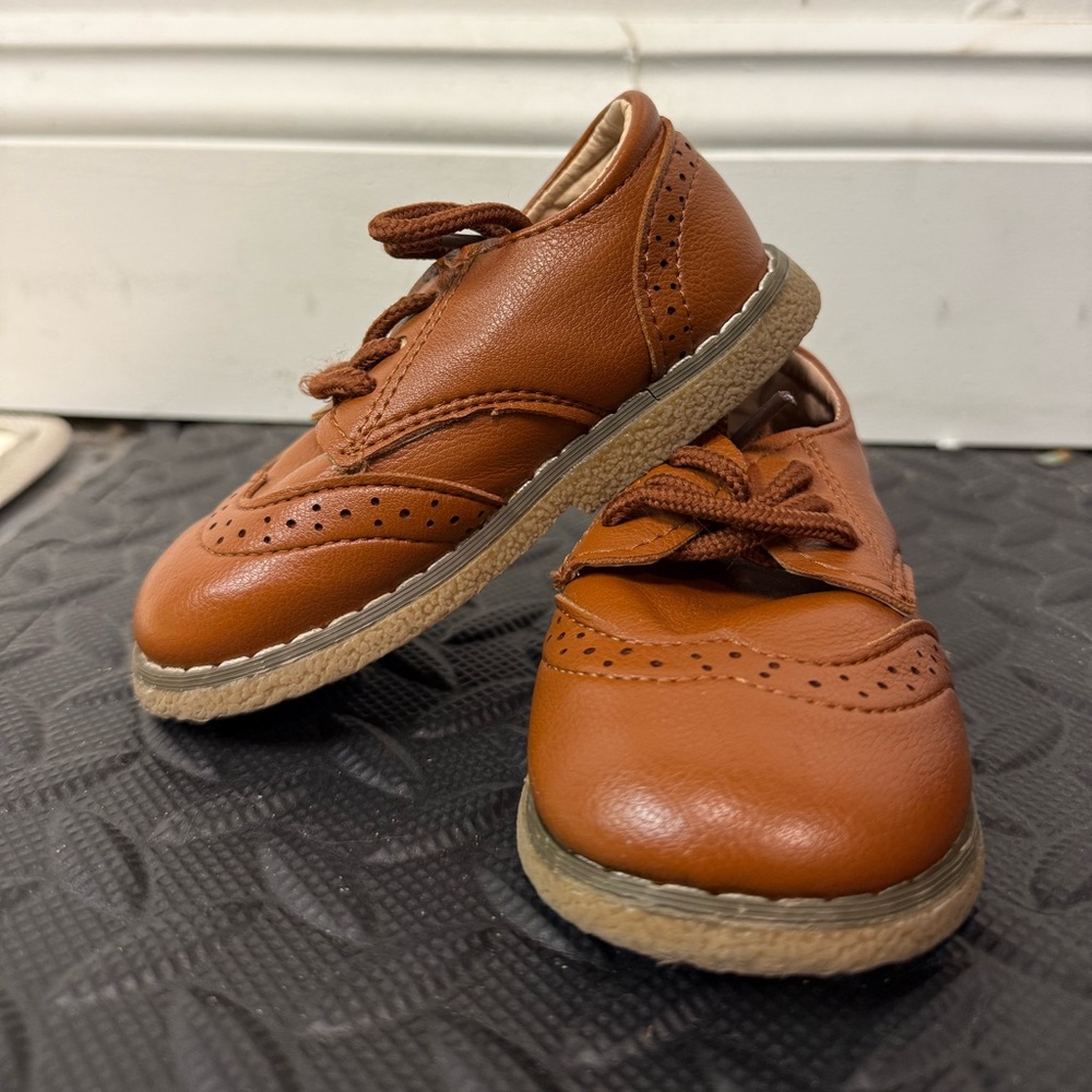 Classic Brown Kids Shoes